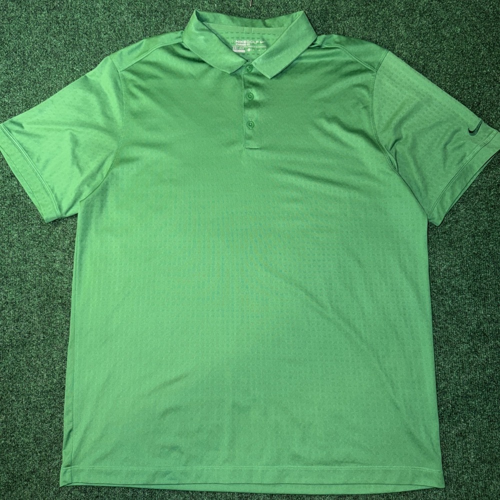 Nike Golf Green Dri Fit Polo Shirt Men's XL 125